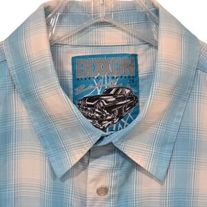Dixxon Flannel Co Bel-Air Mens 2X Bamboo Short Sleeve Plaid Pearl Snap Shirt